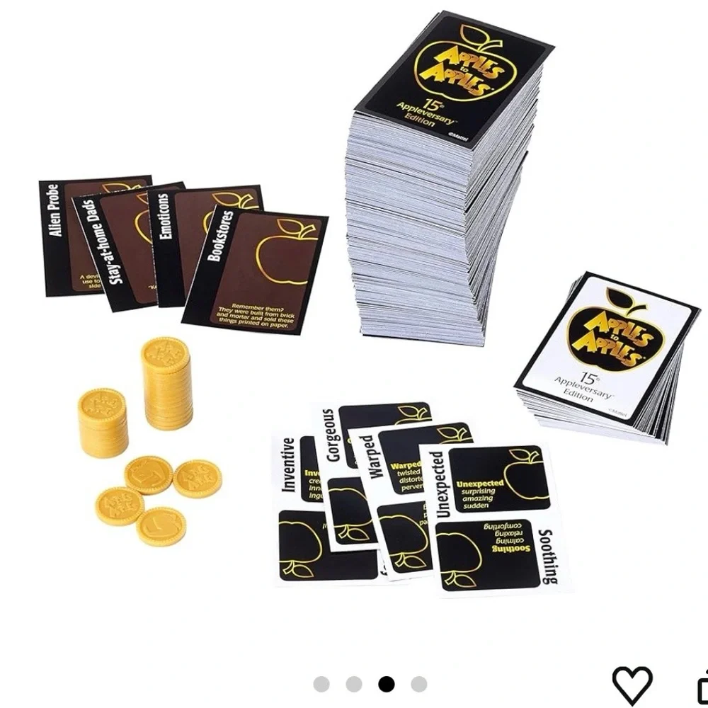 Mattel Apples to Apples Board Game - Black and Gold